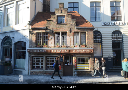 Tourist sights in Bruges - setting of cult film 'In Bruges'. Stock Photo