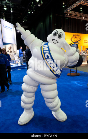 Michelin Man at the 2011 North American International Auto Show in Detroit Stock Photo