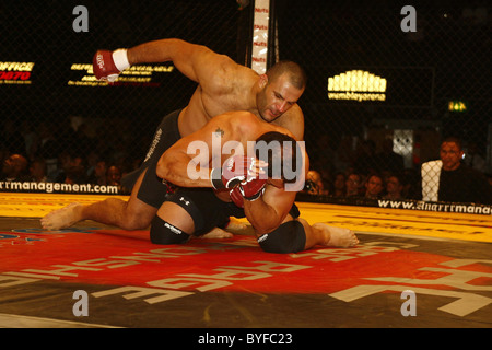 Mostapha Al Turk Cage Rage fighting at Wembley Arena London, England - 10.02.07 Stock Photo