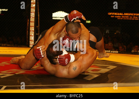 Mostapha Al Turk Cage Rage fighting at Wembley Arena London, England - 10.02.07 Stock Photo