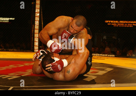 Mostapha Al Turk Cage Rage fighting at Wembley Arena London, England - 10.02.07 Stock Photo