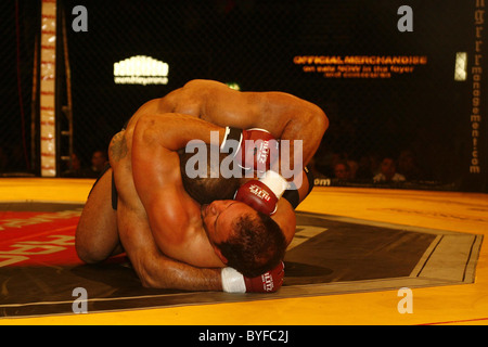 Mostapha Al Turk Cage Rage fighting at Wembley Arena London, England - 10.02.07 Stock Photo