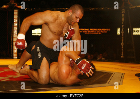 Mostapha Al Turk Cage Rage fighting at Wembley Arena London, England - 10.02.07 Stock Photo