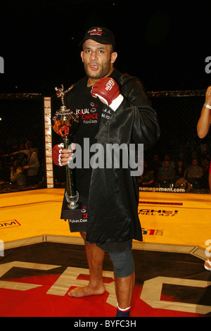 Mostapha Al Turk Cage Rage fighting at Wembley Arena London, England - 10.02.07 Stock Photo