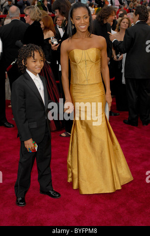 Jada Pinkett Smith and Jaden Smith The 79th Annual Academy Awards (Oscars) - Arrivals Kodak Theater Hollywood, California- Stock Photo