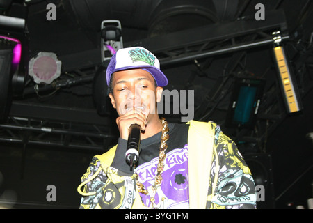 Nick Canon on stage Old School Hip Hop event at Body English  Arrivals Las Vegas, Nevada - 16.02.07 Stock Photo