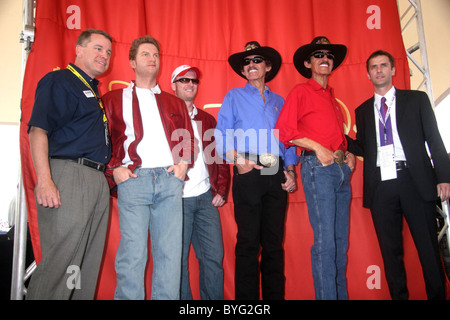 Chris Powell, Wax Statue of Dale Earnhardt Jr, Dale Earnhardt Jr,Richard Petty, Wax Statue of Richard Petty, Adrian Jones of Stock Photo