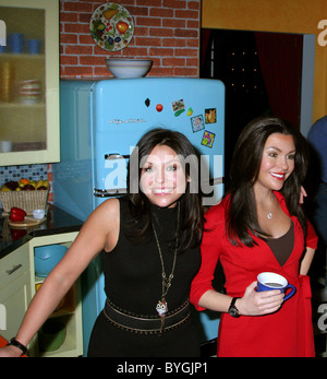 Rachael Ray with wax figure World Debut of Rachael Ray Wax Figure at Madame Tussauds Wax Museum New York City, USA - 21.02.07 Stock Photo