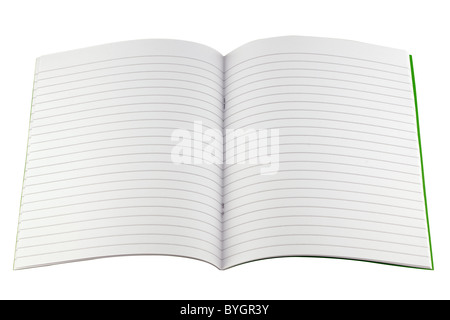 Fully lined writing book Stock Photo