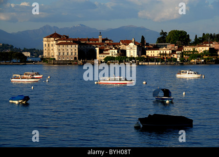 Palace on Isola Bella, Borromaean Islands, Lago Maggiore, Piemonte, Italy Stock Photo