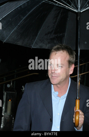 Kiefer Sutherland Sir Elton John's 60th birthday party held at Cathedral Church of St. John the Divine - Arrivals New York Stock Photo