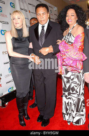 Sharon Stone, Muhammad Ali and Diana Ross Muhammad Ali's Celebrity Fight Night XIII at the Marriot Desert Ridge Resort and Spa Stock Photo