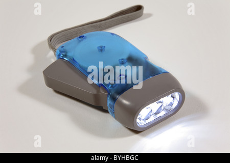 Mechanically store powered flashlight