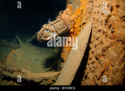 shipwreck  'Lieutenant Zatsarennyj', Black sea, Ukraine Stock Photo