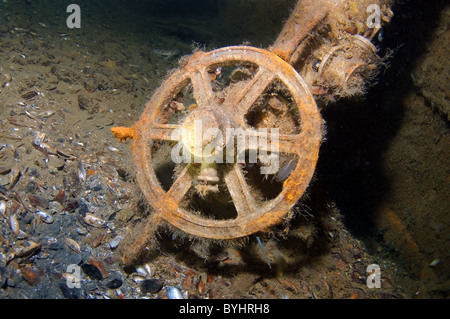 shipwreck  'Lieutenant Zatsarennyj', Black sea, Ukraine Stock Photo