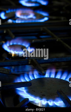 Gas fired burners Stock Photo