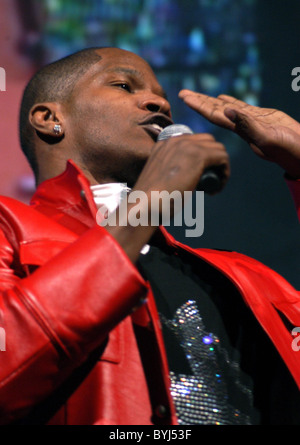 Jamie Foxx performing live in concert on his Unpredictable tour at the