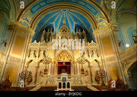 Interior of The Szeged Synagogue, Eclectic Style. Hungary Stock Photo