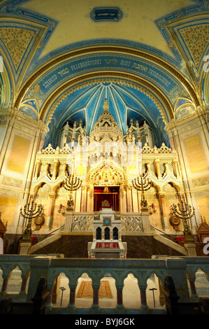 Interior of The Szeged Synagogue, Eclectic Style. Hungary Stock Photo