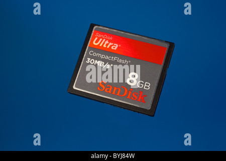 A compact flash memory card Stock Photo