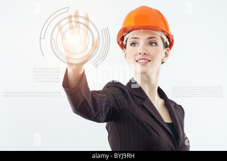 successful person making use of innovative technologies Stock Photo