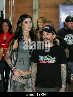 Kat Von D. and husband Oliver Garage magazine Girl of the Year party ...