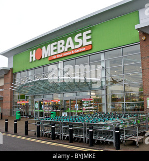Interior of large store showing the wide range of merchandise available. Homebase Stock Photo