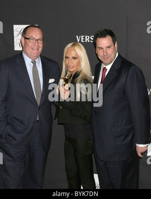 Donatella Versace promoted the new Versace fragrance Chrystal Noir which  has gone on sale exclusively at Harrods. The photocall took place at the  famous London store Stock Photo - Alamy