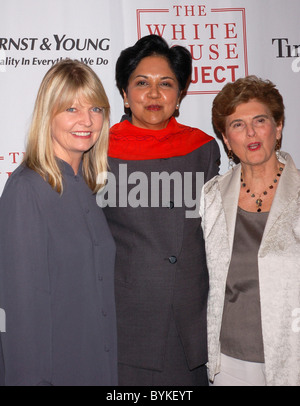 Nancy Hult Ganis, Indra K. Nooyi and Marie Wilson The White House Projects 2007 EPIC Awards, held at The Museum Of Natural Stock Photo
