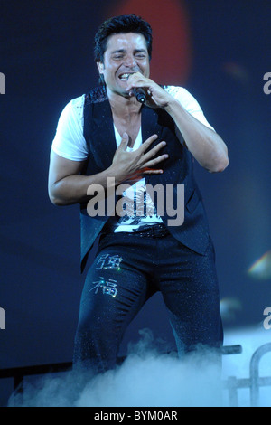 Chayanne performing live in concert at the Theatre at Madison Square Garden  New York City, USA - 03.04.07 Stock Photo