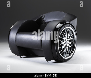 Evolution One Wheel Chair If you are a car lover then you ll love this wheeled chair. They are made by Swiss design team Stock Photo Alamy