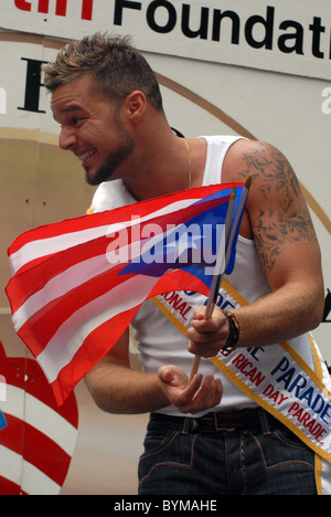 Ricky Martin  The 50th annual National Puerto Rican Day parade along 5th Avenue New York City, USA - 10.06.07 Stock Photo