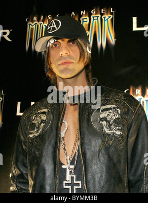 Criss Angel  The third season premiere of 'Criss Angel Mindfreak' inside the Luxor Theatre Lobby in the Luxor Hotel Casino Las Stock Photo