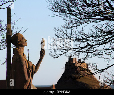Two days on Holy Island, winter on the island. Stock Photo