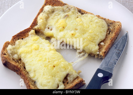 Cheese on toast Stock Photo