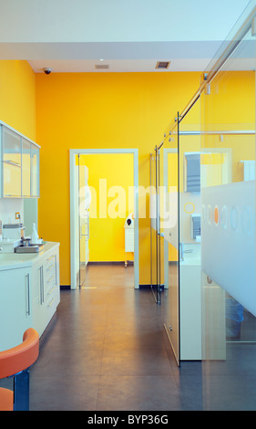 Interior of a dental clinic, simple and modern minimal design. Stock Photo