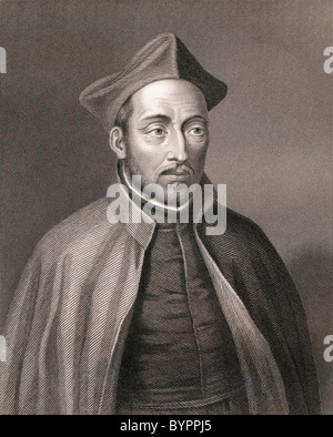 Saint Ignatius of Loyola, 1491 to 1556. Spanish knight, hermit, priest and founder of the Society of Jesus. Stock Photo