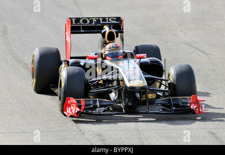 Robert Kubica (POL) in the Renault R31 Formula One race car Stock Photo
