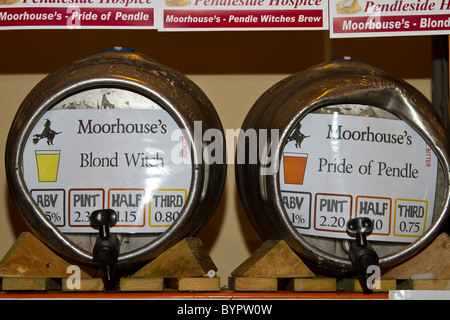 Racking and Stillage Racks of Beer Barrels at the 7th Pendle Beer ...