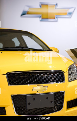Chevrolet Aveo at the Washington Auto Show. Stock Photo