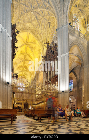 Transept, Santa Maria de la Sede Cathedral, Seville, Spain Stock Photo