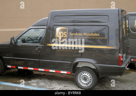 Panama,Latin,Central America,Panama City,Bella Vista,UPS,United Parcel Service,courier,package delivery,shipping,international company,commercial vehi Stock Photo