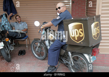 Panama,Latin,Central America,Panama City,Bella Vista,UPS,United Parcel Service,courier,package delivery,shipping,international company,commercial vehi Stock Photo