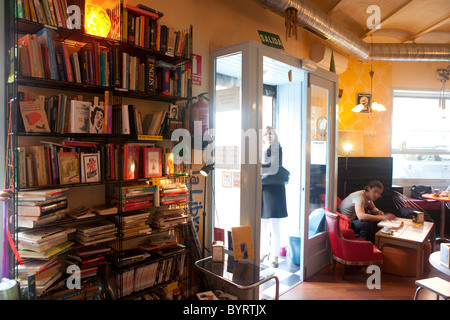 Literary cafe, Madrid, Spain Stock Photo