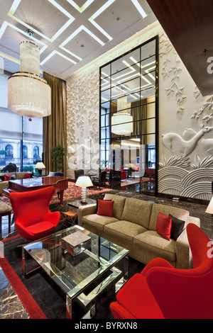 Amaranto Lounge at the Four Seasons Hotel, London at Park Lane. Re-opened in 2011. Stock Photo