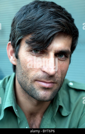 Portrait of a handsome young Kurdish man from the city of Midyat, in Mardin Province, in the eastern Anatolia region of Turkey. Stock Photo