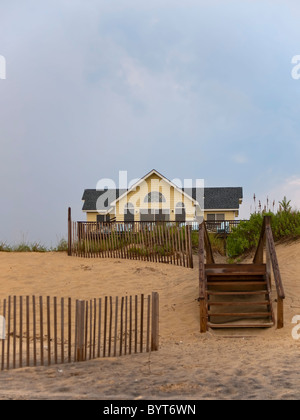 Beach front home on Nags Head North Carolinas Outer Banks Stock Photo