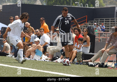 Vinnie Jones 'Soccer For Survivors' celebrity soccer match presented by the Hollywood United Football Club at Beverly Hills Stock Photo