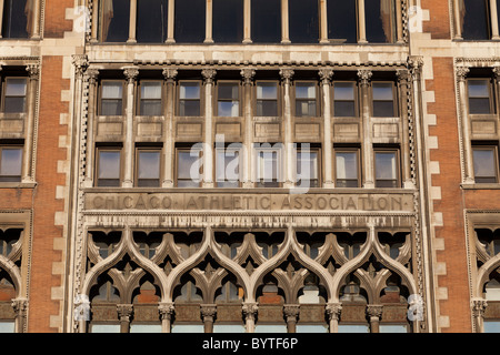 detail of facade, Chicago Athletic Association building, 12 S. Michigan Ave., Chicago, Illinois, USA Stock Photo