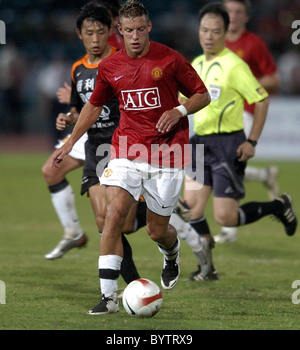 Alan Smith Manchester United beat Chinese team Shenzhen FC 6-0 in Macau on Monday. Giggs scored the first goal after 11 Stock Photo